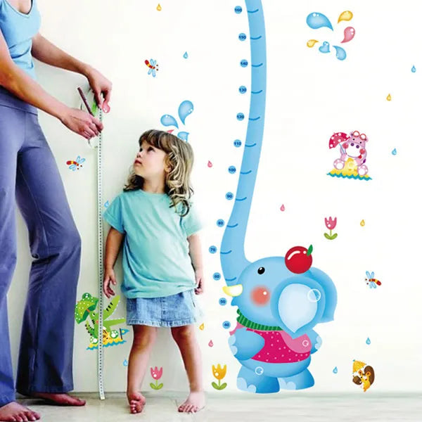 Trunk Elephant Height Kids Wall Sticker size 60x90 sk9223  kids Sticker