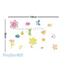 Wall sticker Cute animals and flowers size 50x70 ncs0031