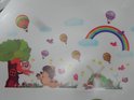 Happy Wall Sticker Landscape With Animals XL Squirrel Bird Rainbow Mill - For Children's Room / Baby Room size 60x90 ay241ab