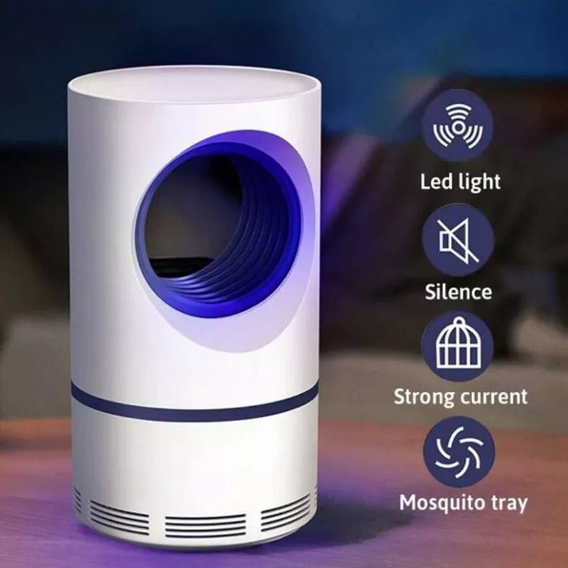Mosquito Killer Lamp Electric Shocker Round – Powerful 360° UV Light Insect Trap for Home, Room & Outdoor Use | Safe, Silent & Eco-Friendly Bug Zapper