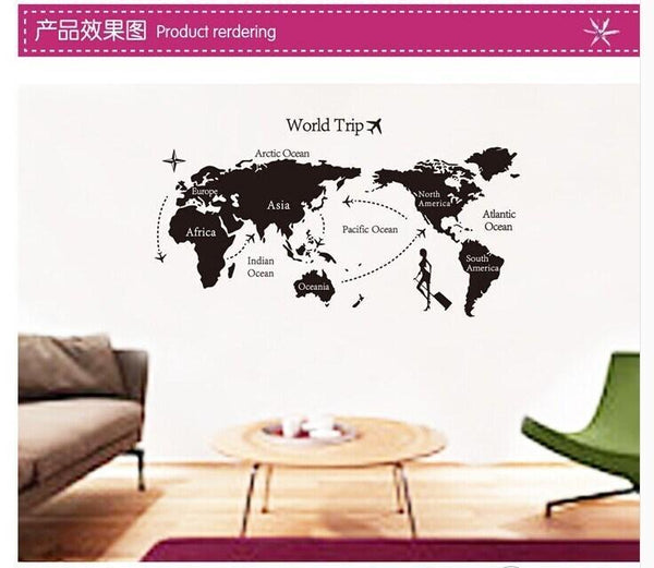 jm7225 Movable Creative Diy My World Wall Sticker Skirting Line Pvc Environmental Protection