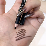 2 in 1  BLK/OPL Eye Pencil With Sharpener, Makeup 2 Colors Cosmetic Beauty Eyebrow Tool( Pack of 12 )