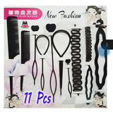 Hair Styling Set, Fashion Hair Design Styling Tool Accessories DIY Hair Accessories Tool Kit Hair Sculpting Tool Kit, Magic ple Quick Spiral Braide  htfrbks6j-1
