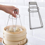 Stainless Steel Hot Bowl Clip – Anti-Scald Tableware Lifter, Foldable Hot Dish Holder for Microwave, Oven & Cooking Use | Durable Kitchen Tool