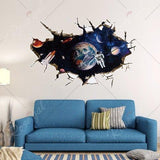 SK9066A 3D Space,The astronauts decorative wall stickers /wall decal 3D Sticker