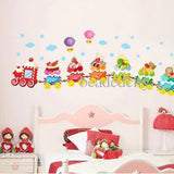 Ice Cream Train Cartoon Wall Sticker Home Decal Home Decoration Wallpaper Kids Roomsl size 50x70 ay769