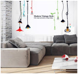 AY9173 vintage bulbs modern Wall Sticker