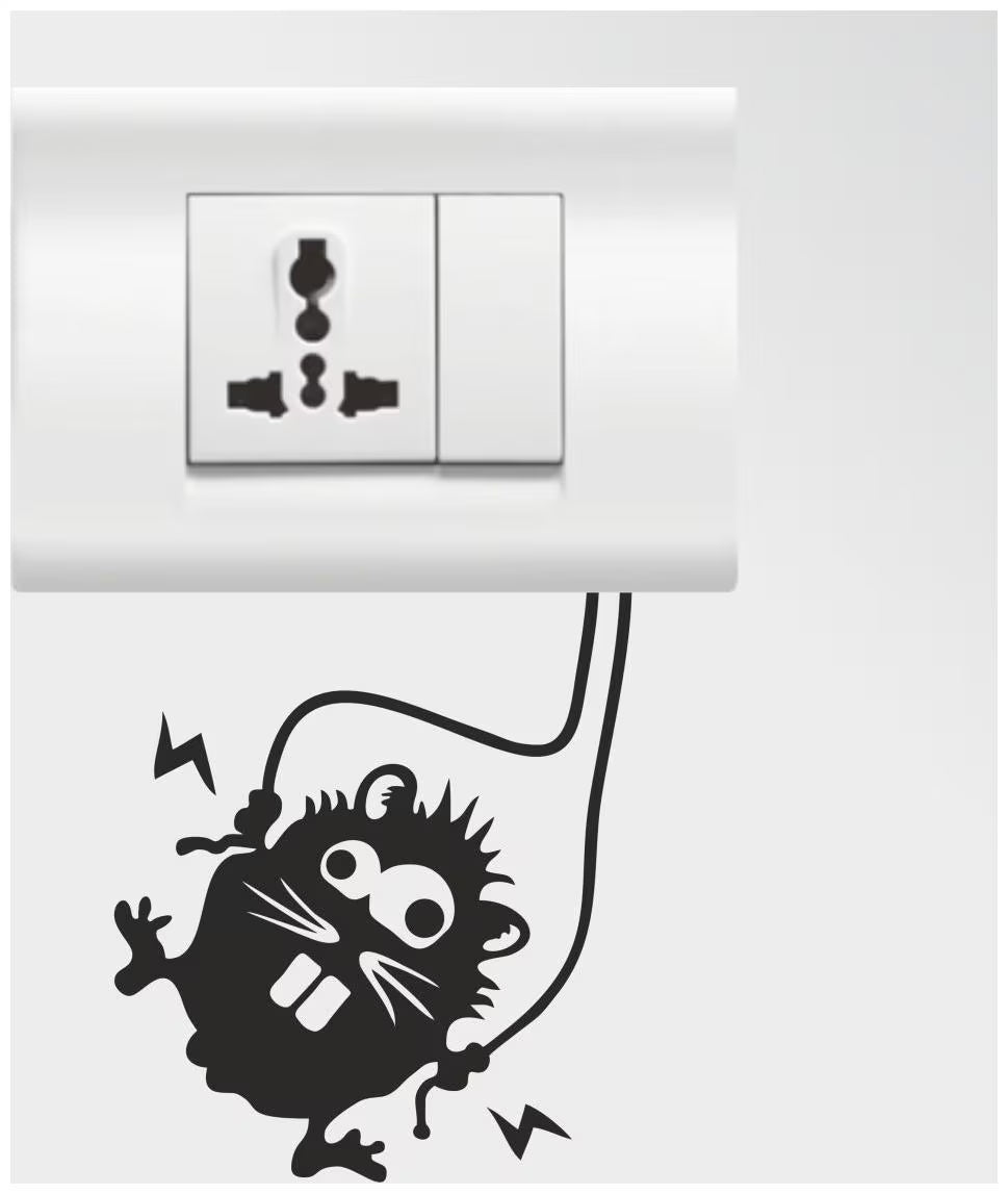 SYGA Set of 1 Switch Board Wall Sticker Modern Art Stickers
