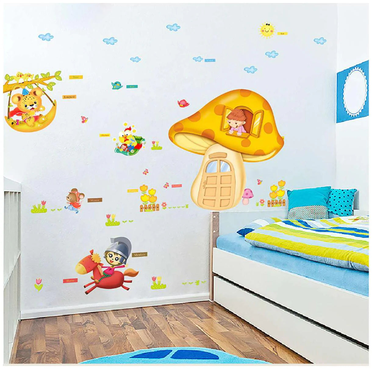 Wall Sticker Kids Play House size 60x90 xl8090