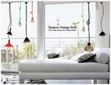 AY9173 vintage bulbs modern Wall Sticker