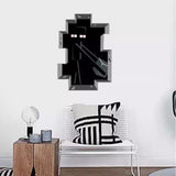 3D Gaming Wall Art Stickers Pixel Block Game Decals PVC Kids Room Decor size 50x60  aw6027