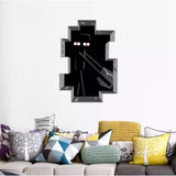 3D Gaming Wall Art Stickers Pixel Block Game Decals PVC Kids Room Decor size 50x60  aw6027