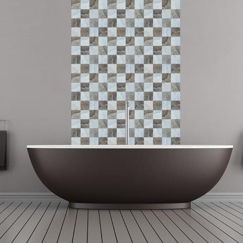 DIY Kitchen Bathroom Bathroom Simulation Wall Tile Waterproof Wallpaper, Peel and Stick Tile Backsplash Wall Tiles 8"x8" (6 Sheets) JM706 Floor /tile Stickers