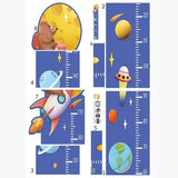 Height Chart Wall Sticker Wall Hanging Measuring Growth Chart Wall Sticker for Boys Girls, Educational Wall