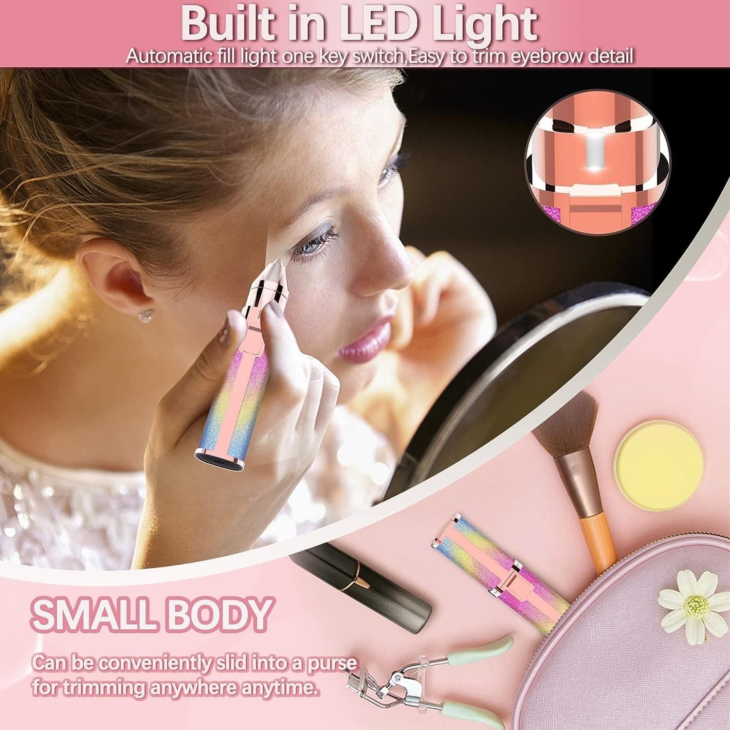 2-in-1 Electric Eyebrow Trimmer & Shaver – Flawless Hair Remover for Women | Painless, Rechargeable Facial Hair Removal Device