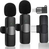 k11 Type-C Wireless Microphone K8 Collar Mic for Type C - Noise Cancellation Reduction Wireless Mic for Phone for Mobile Phone Camera,