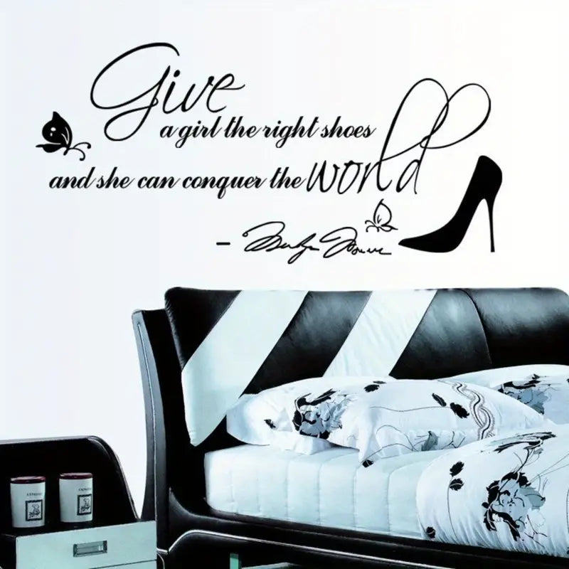 1pc Inspirational Wall Stickers, Motivational Wall Decals, Peel And Stick Vinyl Wall Quotes Stickers, Removable Positive Saying Word Decal For Bedroom Office School Classroom  size 50x70 dm350030