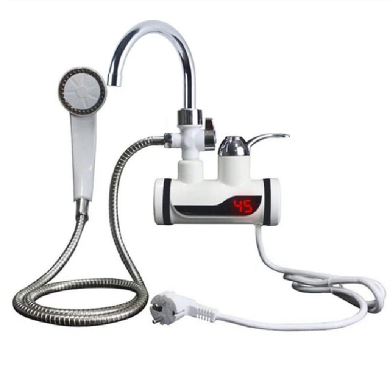 Instant Electric Hot Water Heater Faucet | With Hand Shower | Fast Heating & Easy Installation