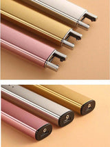 Gas Lighter  Long with New Slide Out Design  USB Gas Lighter Rechargeable with LED Display, Plasma Arc Lighter (Random color)