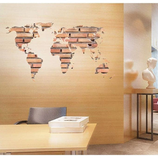 Map Peta Bata SK9212 - Stiker Dinding / Wall Sticker