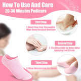 Moisturizing Spa Socks Silicone Gel Socks for Women Repairing Softening Dry Cracked Feet Comfortable Care (Random Color)