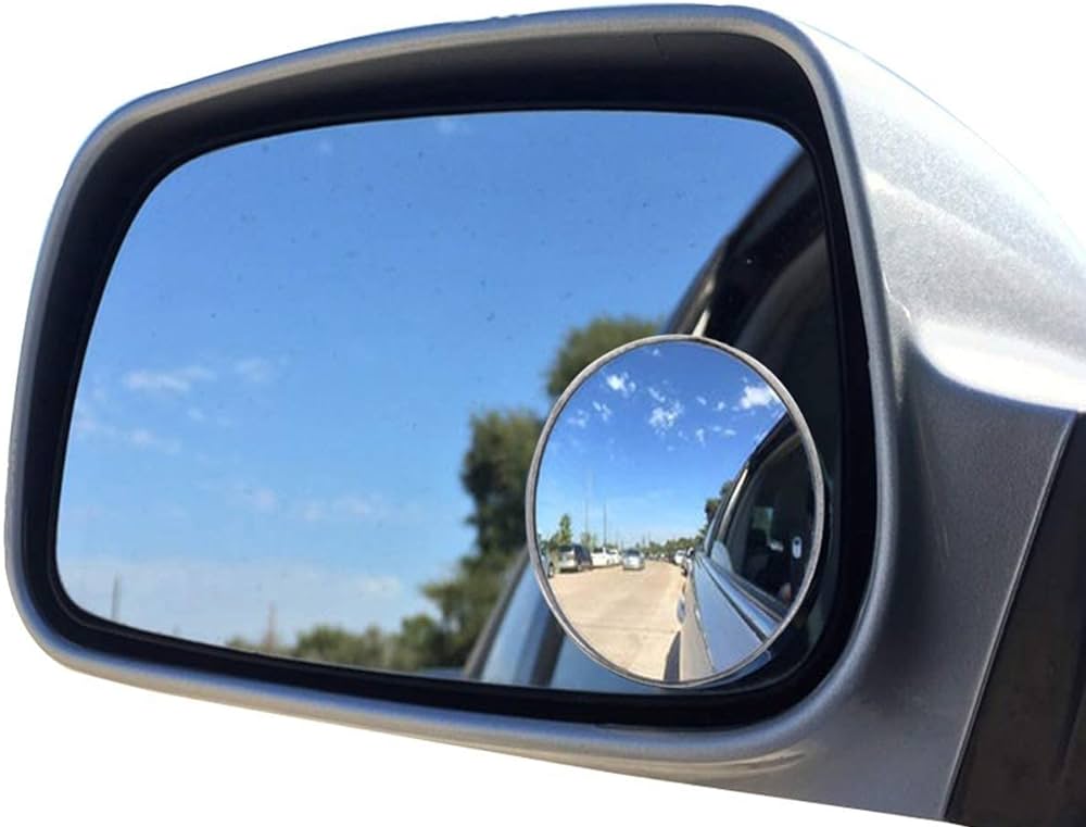 2pcs Round Blind Spot Mirrors – Wide-Angle Lens for Enhanced Rear and Side View Visibility – Convex Mirror for Cars, SUVs, and Trucks – Universal Fit Safety Accessory - Glass Material