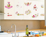 Transparent wall sticker Love cakes (width 140m. x height 70cm.) abc1035