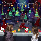 Window Sticker Anti-Fade Xmas Themed Window Decal Vibrant Color for Bedroom