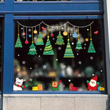 Window Sticker Anti-Fade Xmas Themed Window Decal Vibrant Color for Bedroom