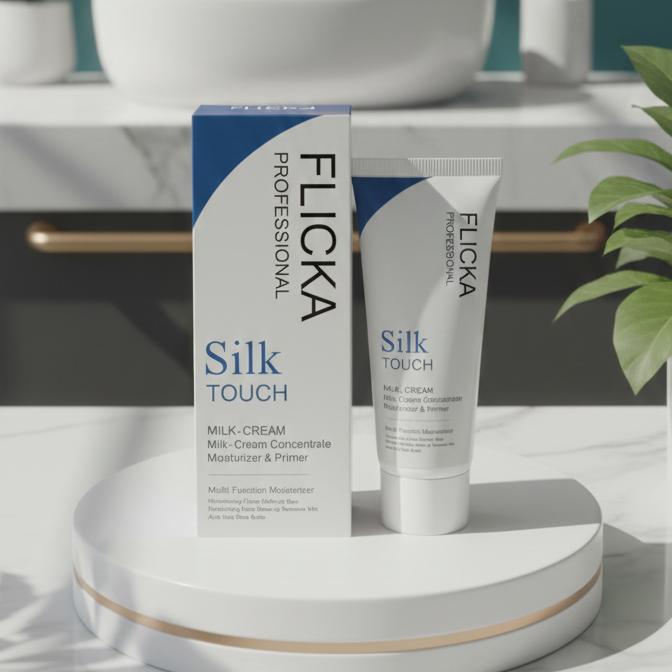 FLiCKA Silk Touch 3?in?1 Moisturizer & Primer | Hydrating, Lightweight, Long?Lasting | Pore Minimizer |