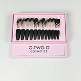 24 Pcs black Matte Perfection – O.two.o Nail Polish For A Luxe Look | Best Nails For Women