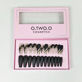 24 Pcs black Matte Perfection – O.two.o Nail Polish For A Luxe Look | Best Nails For Women