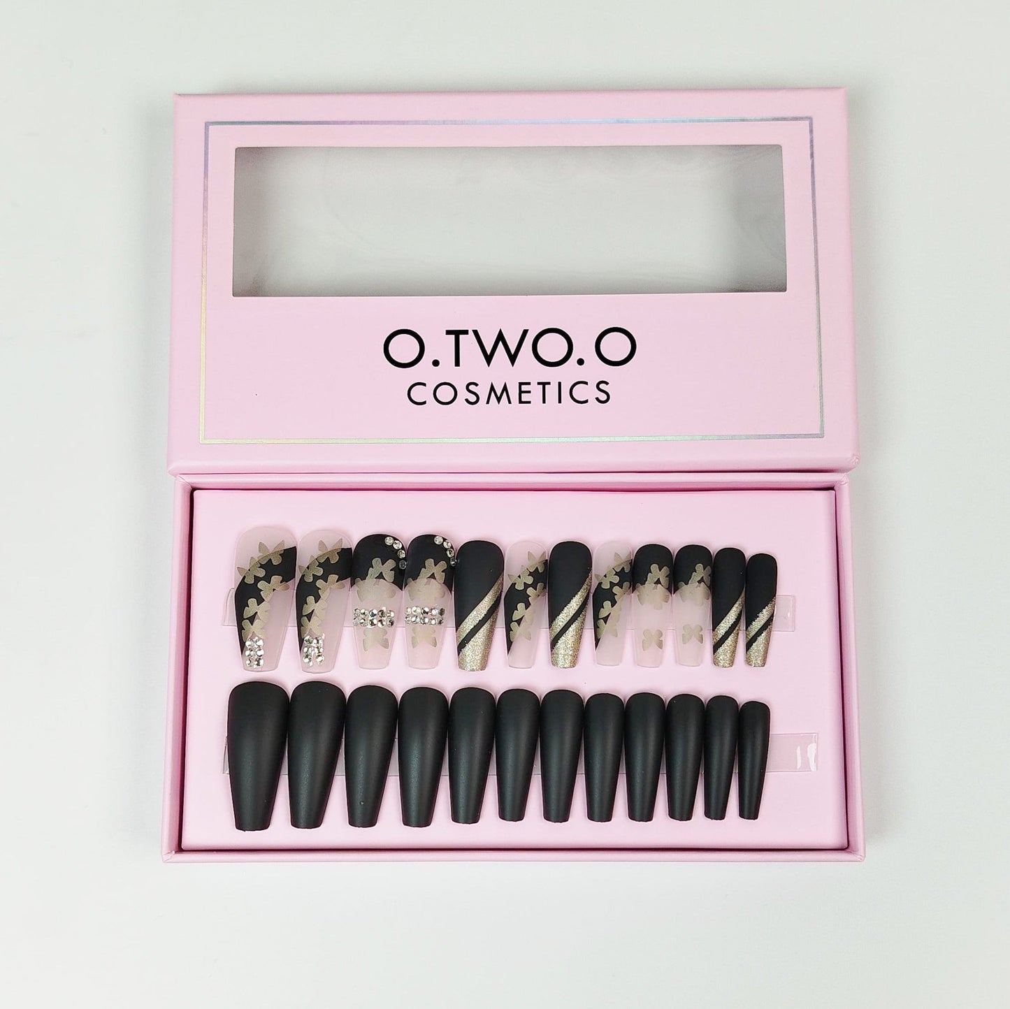 24 Pcs black Matte Perfection – O.two.o Nail Polish For A Luxe Look | Best Nails For Women