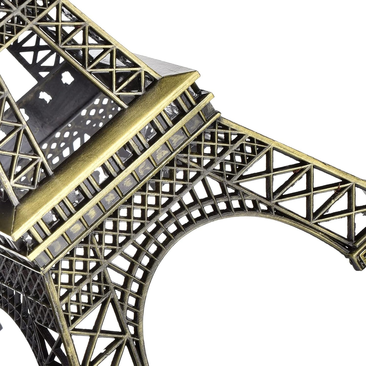 7-Inch Eiffel Tower Statue Home Decor | Bronze Alloy Metal Paris Landmark Model for Desk, Shelf & Gift