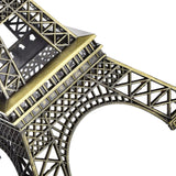 7-Inch Eiffel Tower Statue Home Decor | Bronze Alloy Metal Paris Landmark Model for Desk, Shelf & Gift