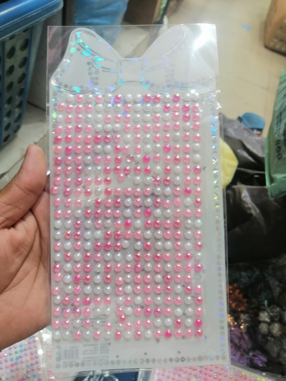 3D Face Pearl Jewels Eyeshadow Stickers  Face Body Eyebrow Diamond Nail Sticker Diamond Decoration And Hair Beats Multi Colour