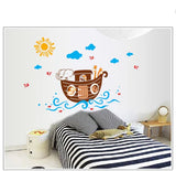 Jm8240 Wall Decal Elephant & Giraffe Wall Stickers