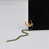 Trending Design Green And Mahroon Nose Nath For Women