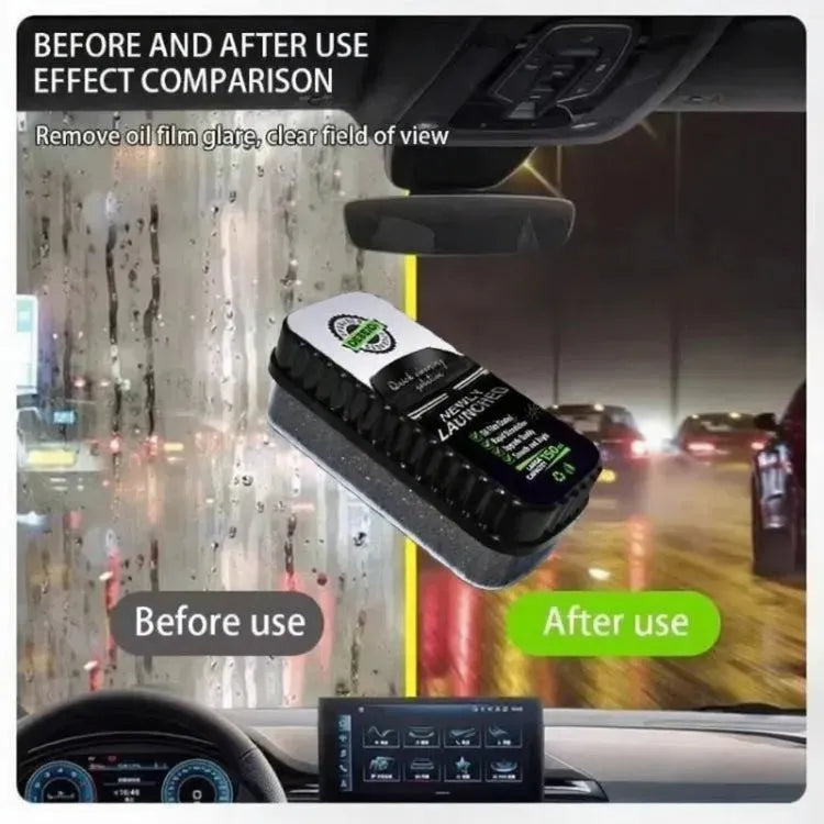 Oil Film Brush Glass Cleaning Board – Car Windshield Oil Film & Stain Remover 2.0, Quick Cleaning Solution