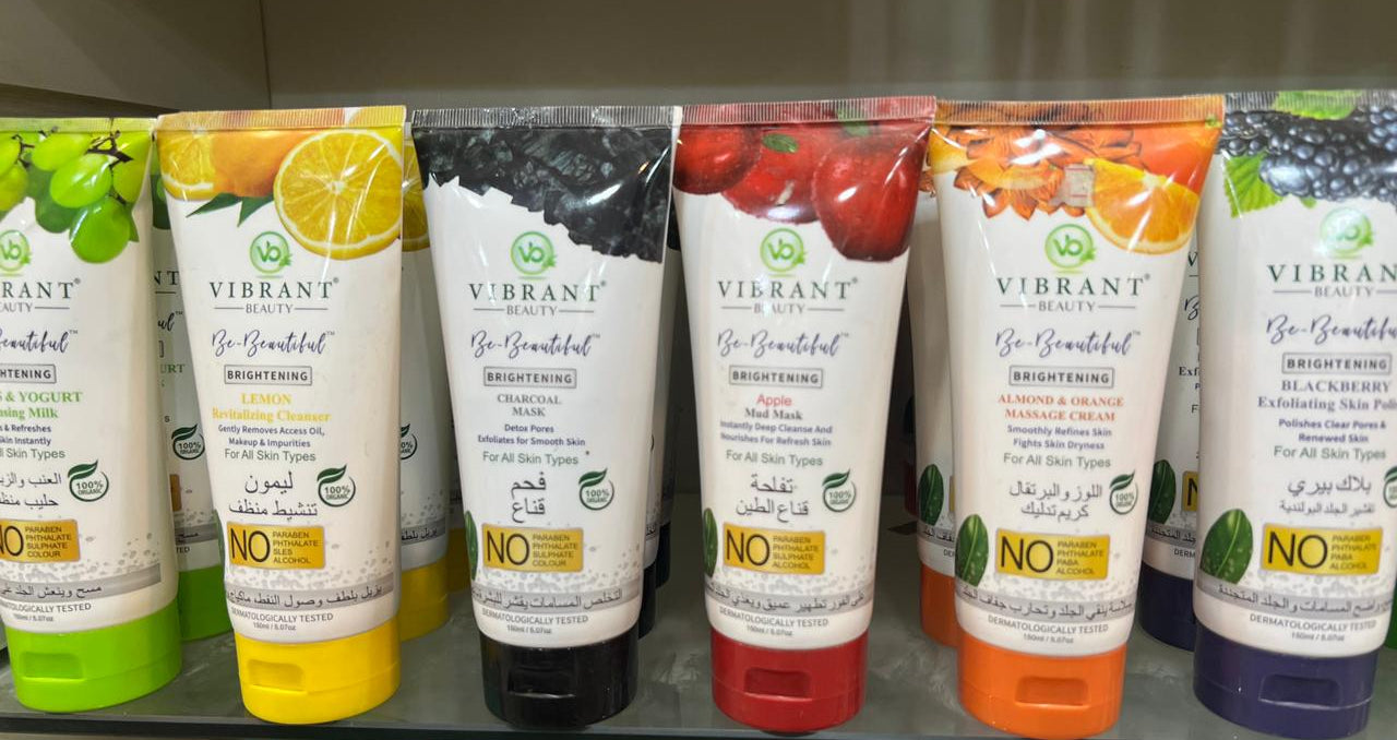 Vibrant Health "Be Beautiful" Premium Botanical Face Wash Series – 6-Pack Infusion Set with Natural Fruit Extracts & Antioxidants for Radiant, All-Day Glow
