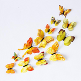 12 Pcs Butterfly dubble lear  Wall Stickers Decoration Magnet Butterflies on the wall DIY Wallpaper 3D PVC