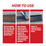 Rust Paint Metallic Paint Anti Rust Protection Coating For Removing Rust From Metal - Black Color (With Brush 300gm)