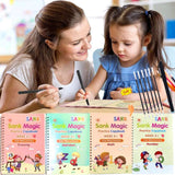 Magic Practice Tracing Book – Handwriting Learning Book for Preschool & Kindergarten Kids