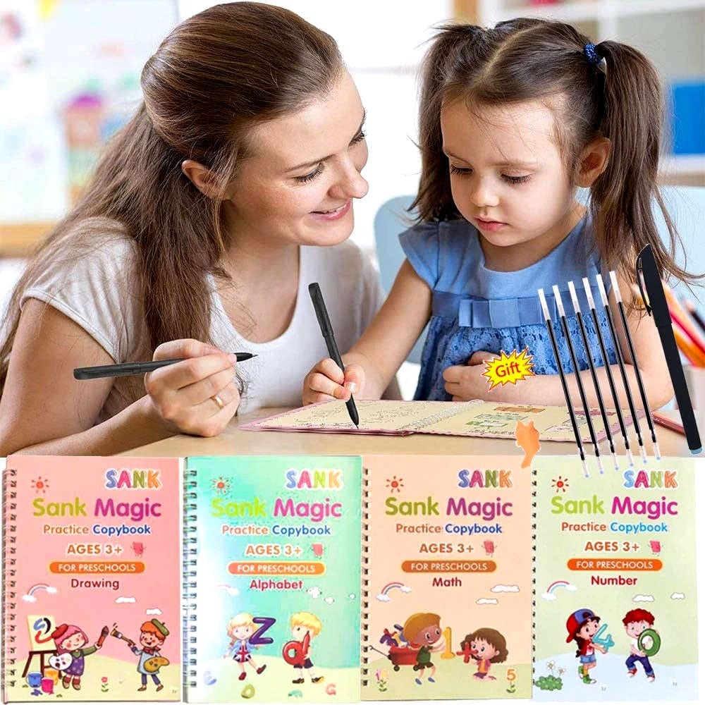 Magic Practice Tracing Book – Handwriting Learning Book for Preschool & Kindergarten Kids