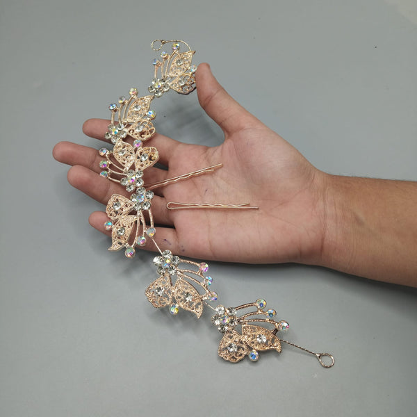 Fashion Pearls golden Wedding Hair Accessories Flowers Bridal Hair Jewelry Hair Pins Pearl Clips for Women Headpieces