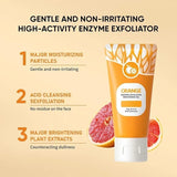 Orange Enzymes Exfoliating & Brightening Gel | Deep Cleansing Face Gel for Smooth, Glowing & Refreshed Skin (60ml)