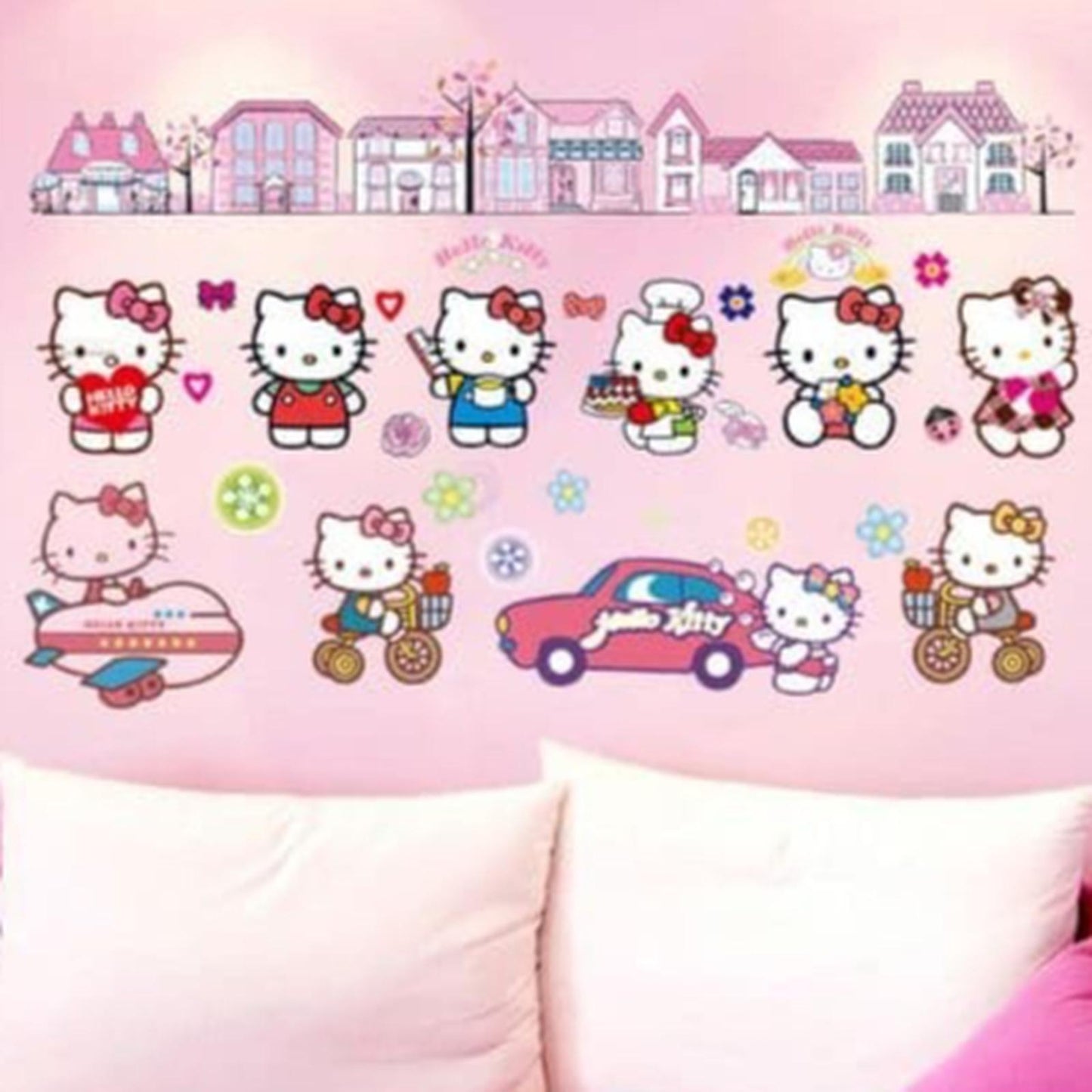 Hello Kitty wall decal  size 60x90 df9908