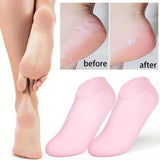 Premium Silicone Gel Heel Socks (1 Pair) – Anti-Cracking & Moisturizing Foot Care (52g)