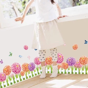 Flowers and Butterflies Wall Sticker, Decorative Adhesive Film, TUNC Simplicity Wall Decor size 50x70 xls7145