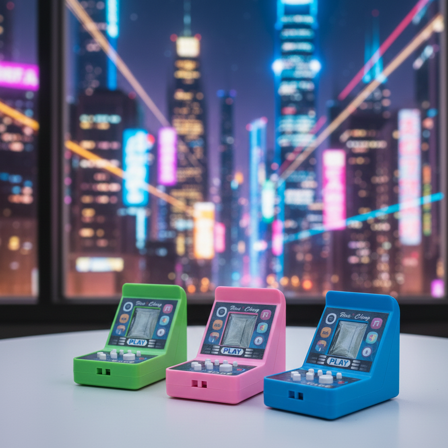 Han Cheng Cube Game Console Mini Portable Electronic Game Console Providing Fun Entertainment (Random Color)